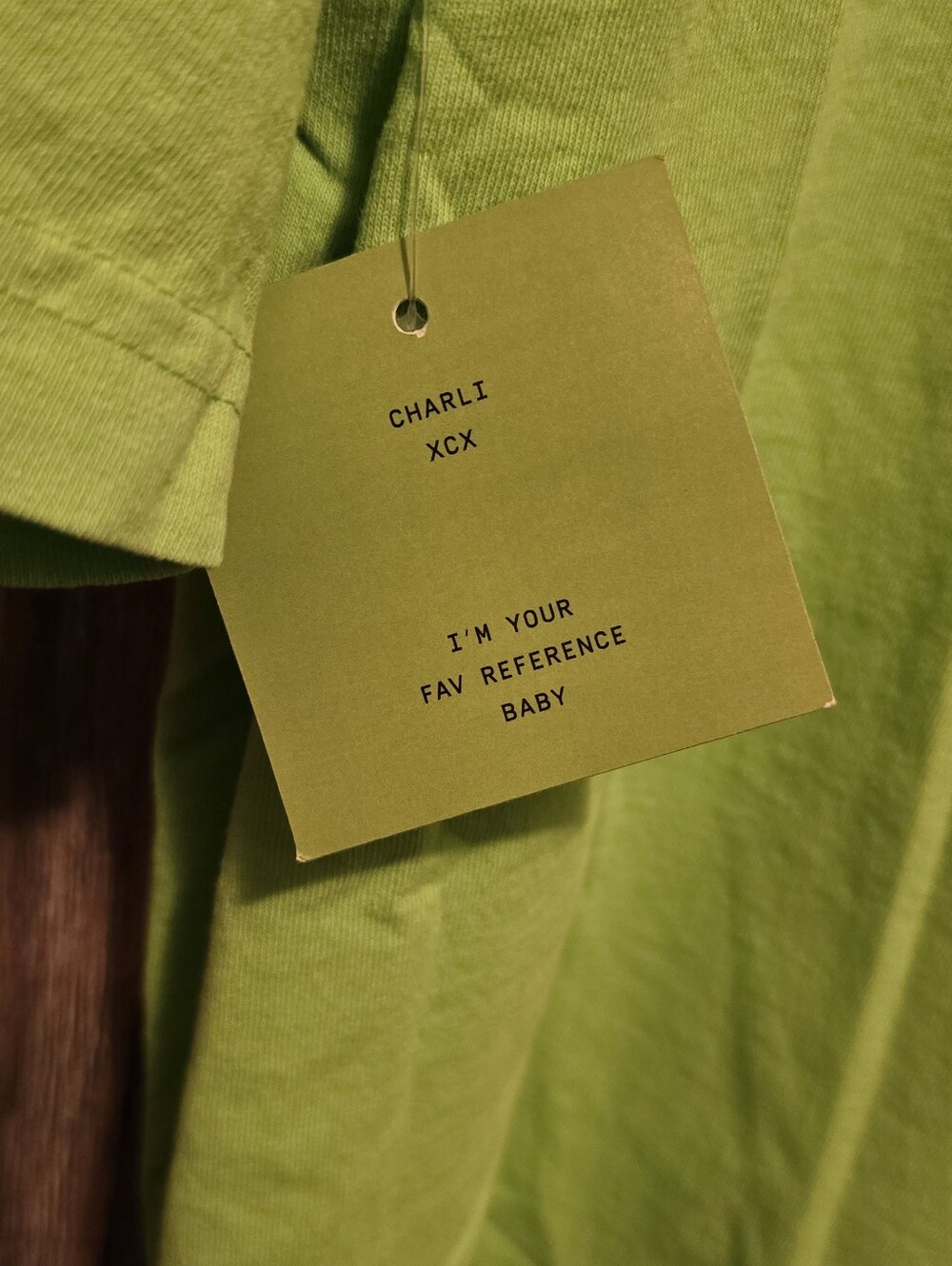 'brat' Charli XCX Graphic Tee - Neon Green - Picture 2 of 3